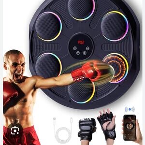 ⭐️6Lbs ROIPXM Music Boxing Machine for Adults,Music Punching Machine with Gloves
